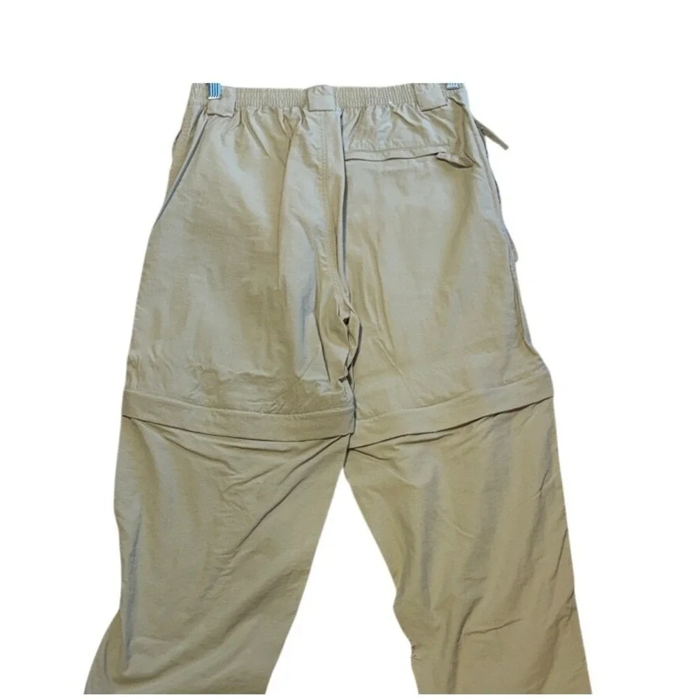 World Wide Sportsman Mens Convertible‎ Cargo Pants Zip Off Shorts Tan M/30